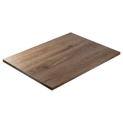 Plateau laminé chêne chocolat 120 x 80 cm pour bureau, table, table basse