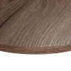 Plateau laminé chêne chocolat rond, diamètre 68 cm, pour bureau, table, table basse