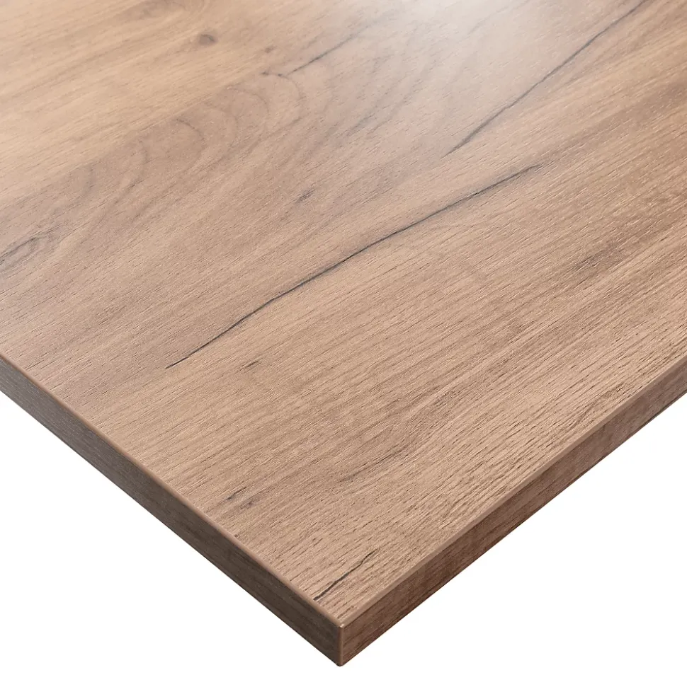 Plateau laminé chêne craft 120 x 80 cm pour bureau, table, table basse