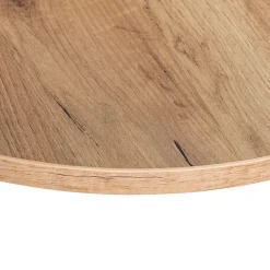 Plateau laminé chêne craft rond, diamètre 68 cm, pour bureau, table, table basse