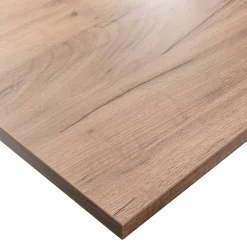 Plateau laminé chêne craft 90 x 90 cm pour bureau, table, table basse