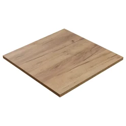 Plateau laminé chêne craft 68 x 68 cm pour bureau, table, table basse
