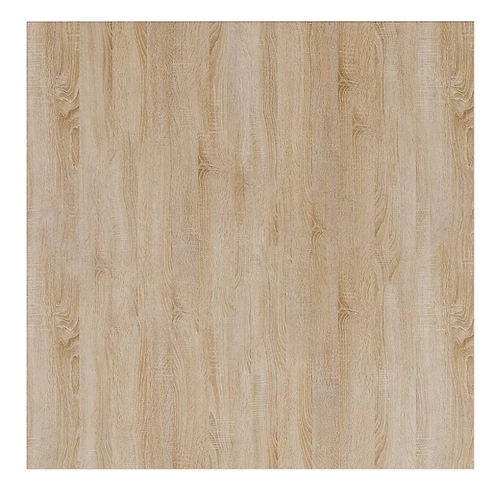 Plateau laminé chêne sonoma 68 x 68 cm pour bureau, table, table basse