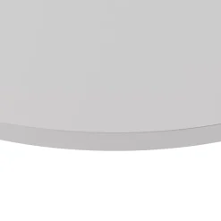 Plateau laminé gris rond, diamètre 50 cm, pour bureau, table, table basse