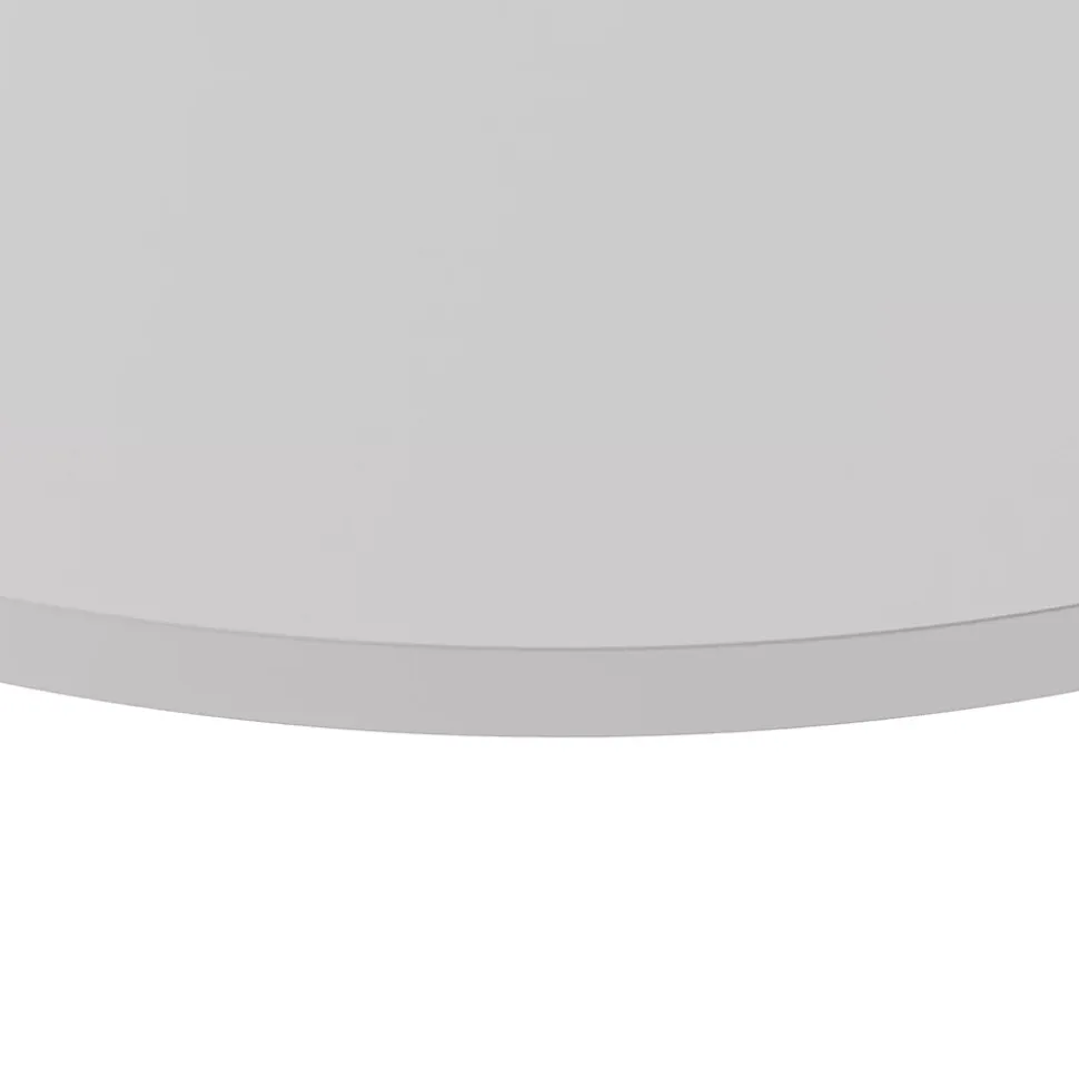 Plateau laminé gris rond, diamètre 50 cm, pour bureau, table, table basse