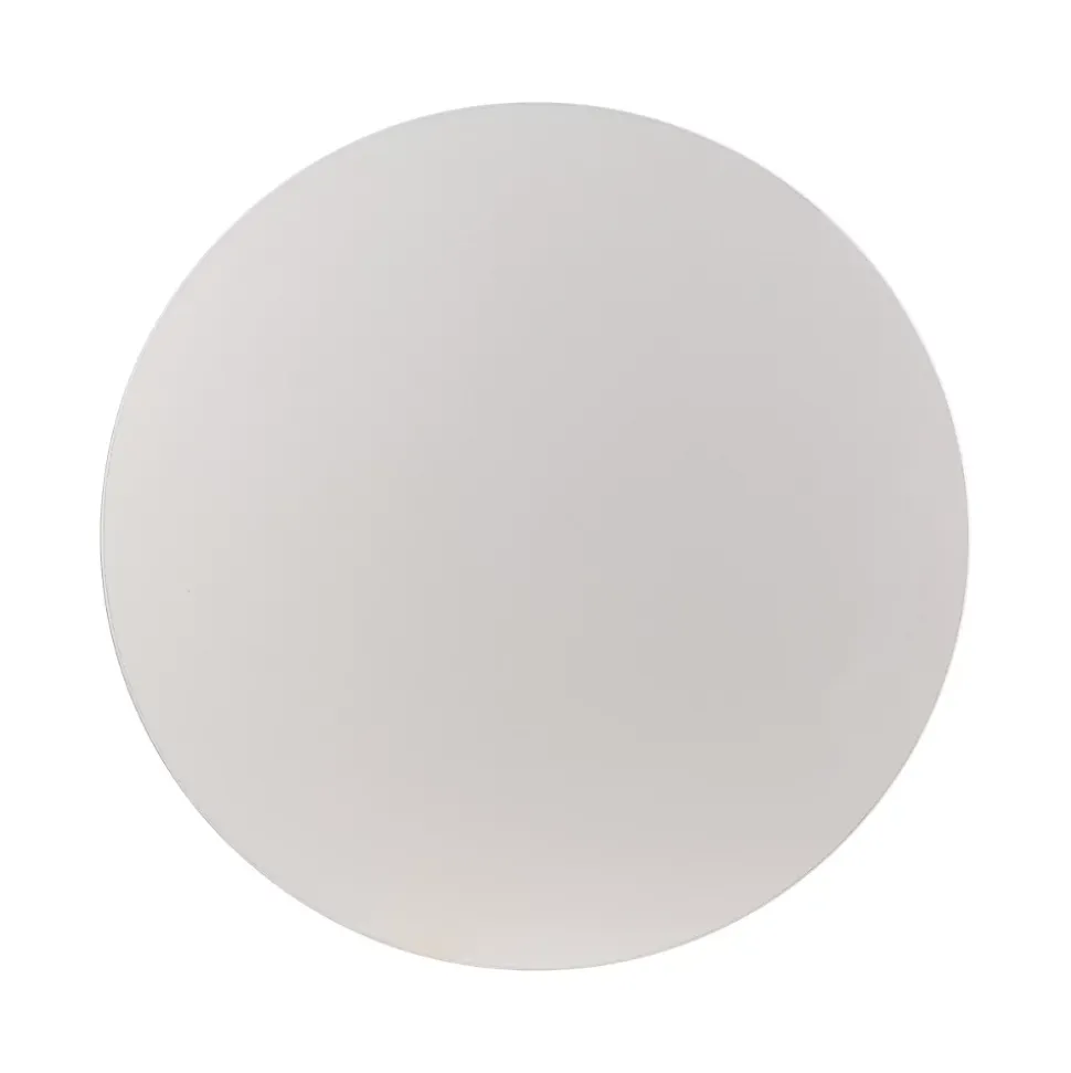 Plateau laminé gris rond, diamètre 50 cm, pour bureau, table, table basse