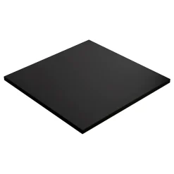 Plateau laminé noir 90 x 90 cm pour bureau, table, table basse