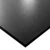 Plateau laminé noir 138 x 68 cm pour bureau, table, table basse
