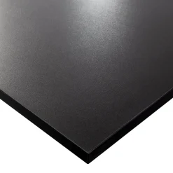 Plateau laminé noir 120 x 60 cm pour bureau, table, table basse
