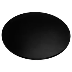 Plateau laminé noir rond, diamètre 90 cm, pour bureau, table, table basse