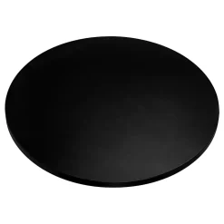 Plateau laminé noir rond, diamètre 68 cm, pour bureau, table, table basse