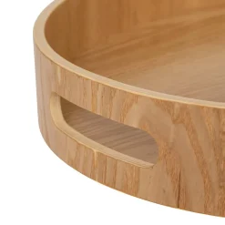 Plateau oval 43x33,5cm peuplier - Beige- 5five