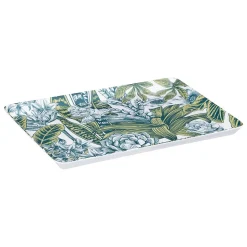 Plateau rectangle 30x22cm végétal - Blanc- 5five