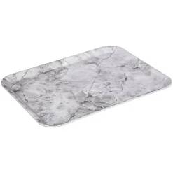 Plateau rectangulaire 33x43cm Effet marbre blanc - 5Five