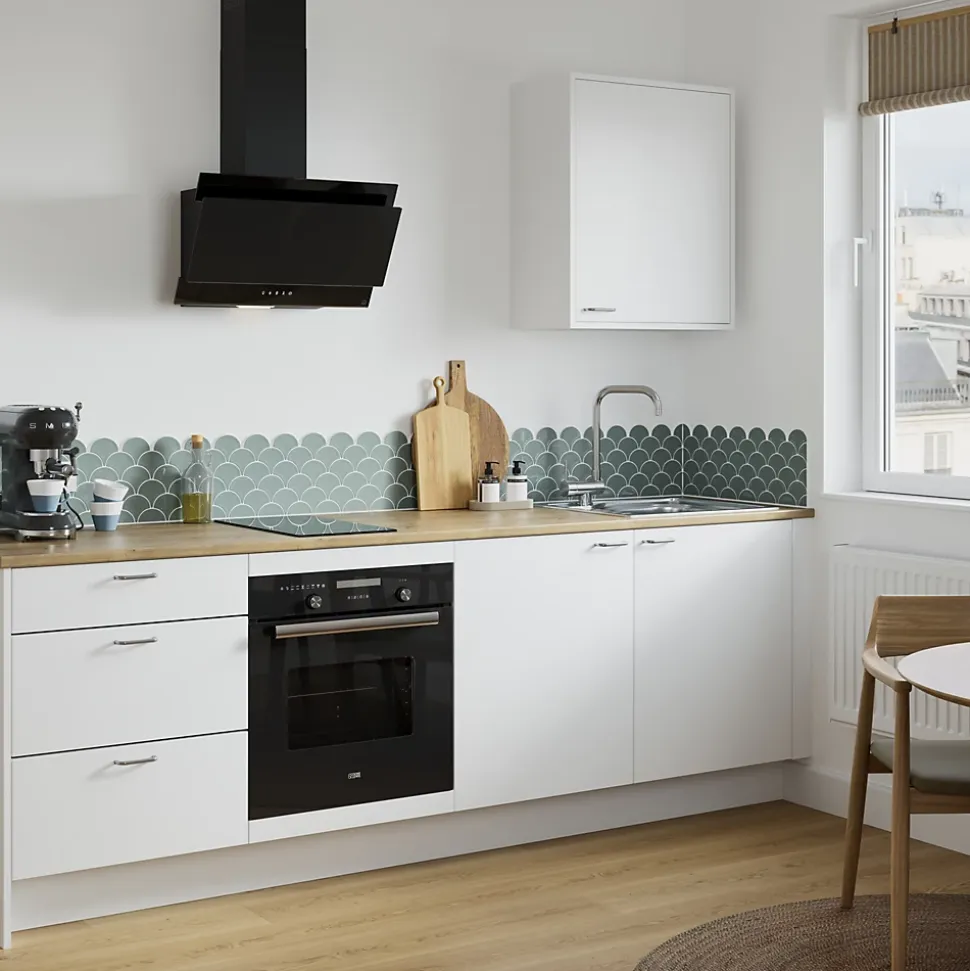 Plinthe de cuisine Elcot blanc H.15 x l.240 x ép.1,6 cm GoodHome