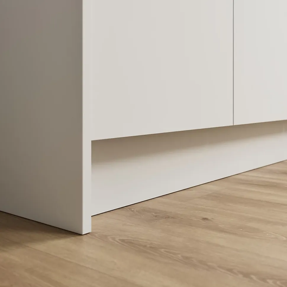 Plinthe de cuisine Elcot blanc H.15 x l.240 x ép.1,6 cm GoodHome