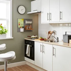 Plinthe de cuisine Goodhome Balsamita Blanc H. 15 cm x l. 2.4 m x Ep. 16 mm