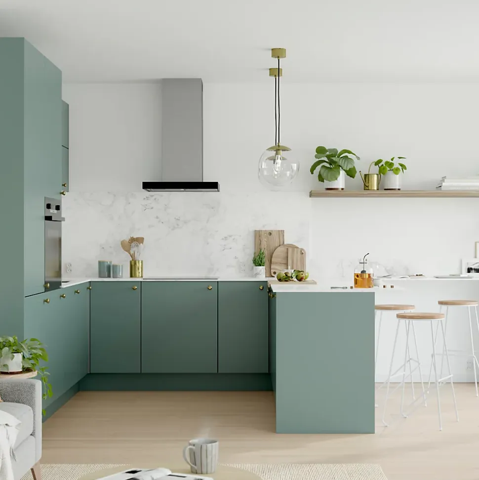 Plinthe de cuisine GoodHome Stevia vert H. 15 x l. 240 x Ep. 1,6 cm