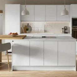 Plinthe de cuisine GoodHome Garcinia blanc mat H. 15 cm x l. 2,4 m x Ép. 16mm