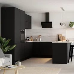 Plinthe de cuisine Goodhome Pasilla Noir H. 15 cm x l. 2.4 m x Ep. 16 mm