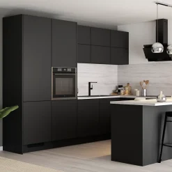 Plinthe de cuisine Goodhome Pasilla Noir H. 15 cm x l. 2.4 m x Ep. 16 mm