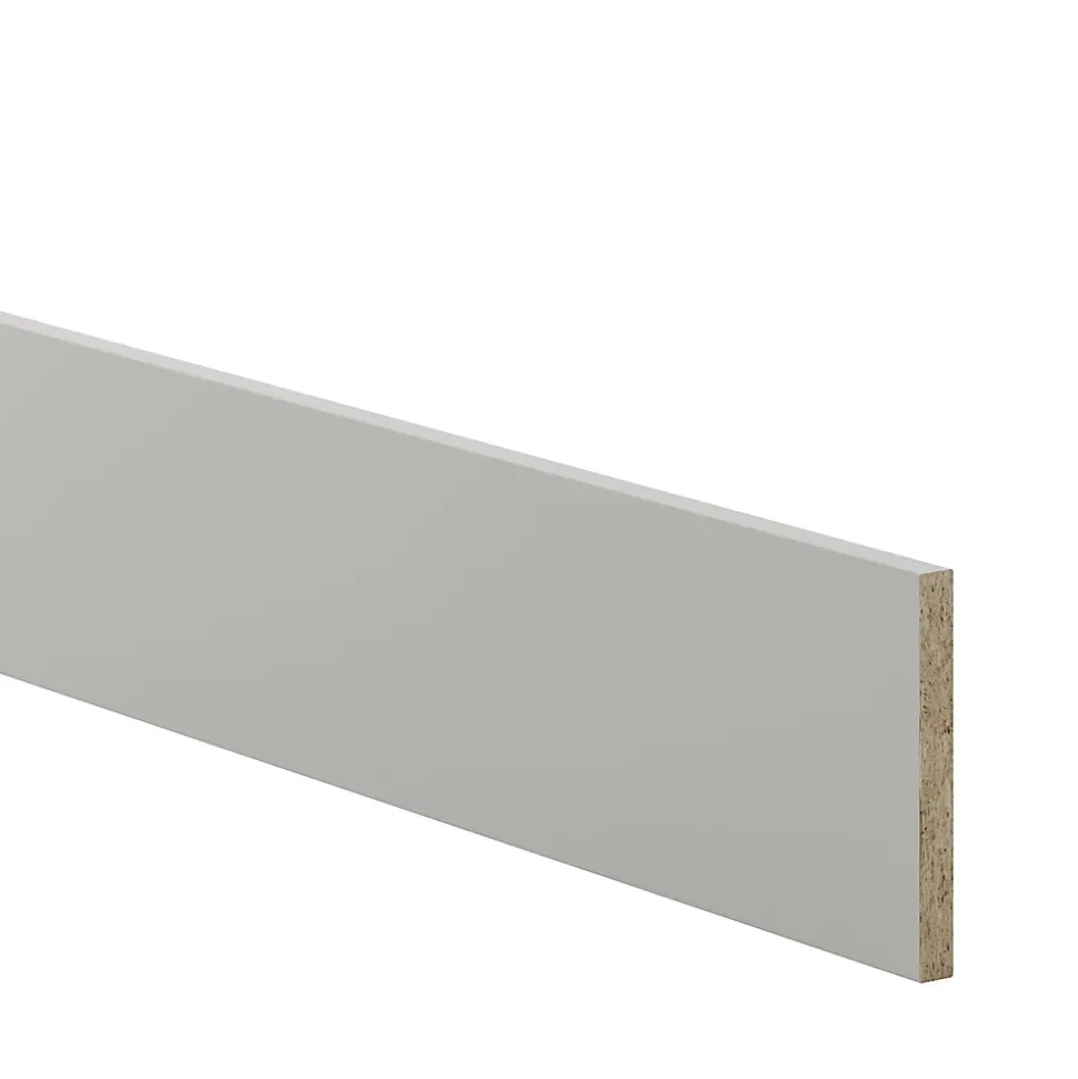 Plinthe de cuisine GoodHome Stevia gris mat H. 15 x l. 240 x Ep. 1,6 cm