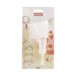 Poche à douille et 5 embouts en plastique 28 cm Zenker Smart Pastry