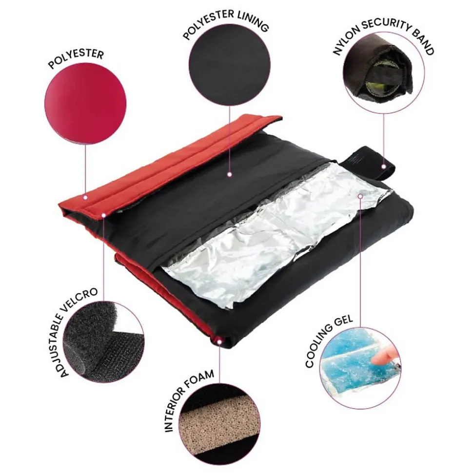 Pochette régrigérante avec feuilles anti-goutte Rouge - Fresh Rouge par Koala