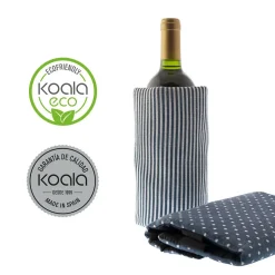 Pochette régrigérante avec feuilles anti-goutte Bleu - Fresh Coton Bleu par Koala