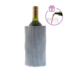 Pochette régrigérante avec feuilles anti-goutte Bleu - Fresh Coton Bleu par Koala