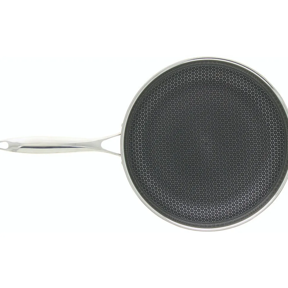 Poele sauteuse Ogo POELE BLACK CUBE 24 CM EN ACIER INOXYDABLE FOND NID D ABEILLE TOUS FEUX DONT INDUCTION