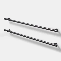 Poignée de meuble de cuisine GoodHome Annatto noir L. 51 cm, 2 pièces