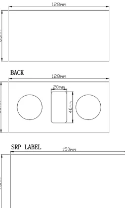 Poignée de meuble de cuisine GoodHome Bril Garni Argent L. 3.2 cm, 2 pièces