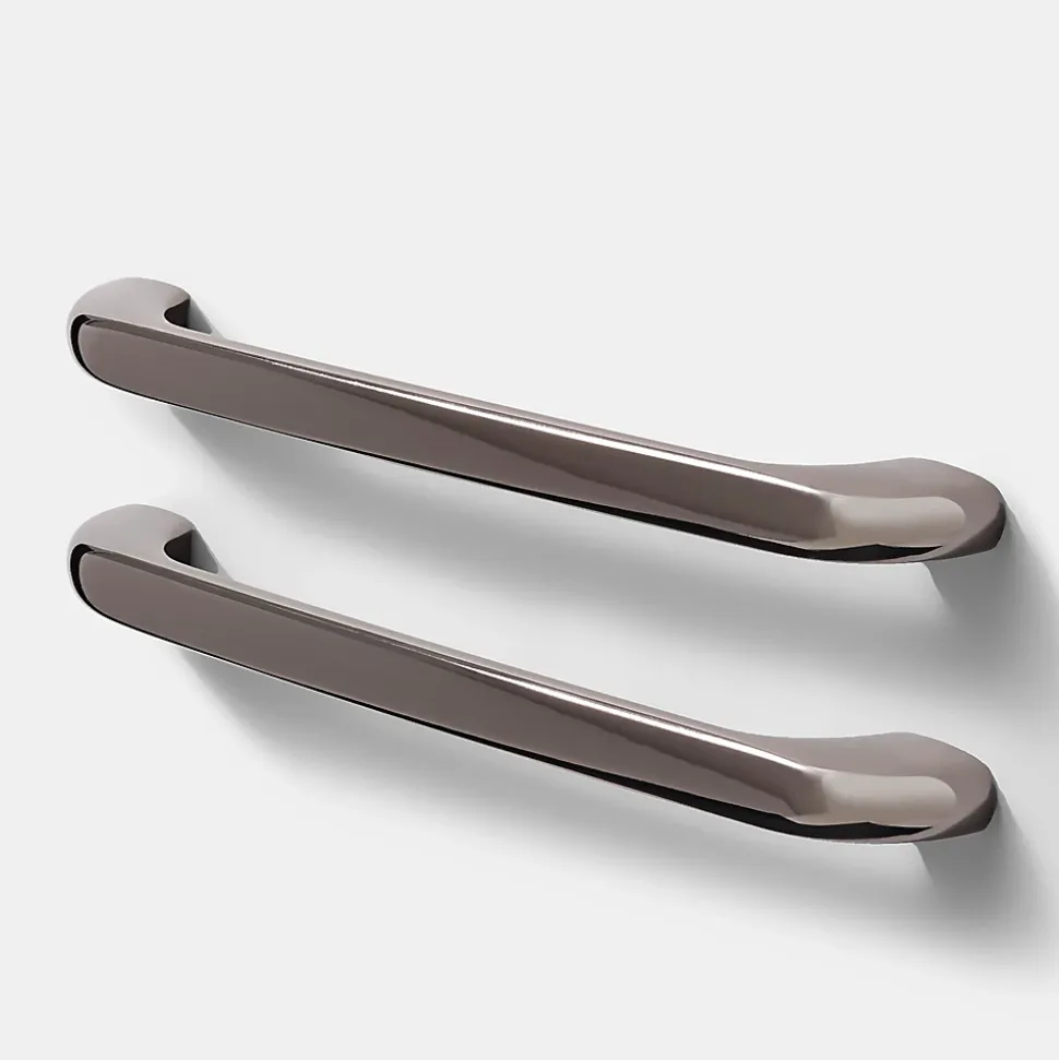 Poignée de meuble de cuisine GoodHome Condio Argent L. 22.5 cm, 2 pièces