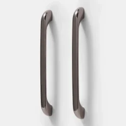 Poignée de meuble de cuisine GoodHome Condio Argent L. 22.5 cm, 2 pièces