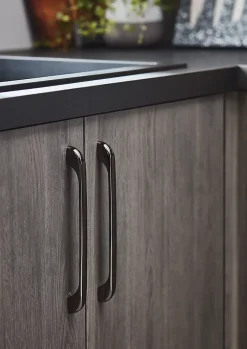 Poignée de meuble de cuisine GoodHome Condio Argent L. 22.5 cm, 2 pièces