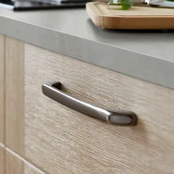 Poignée de meuble de cuisine GoodHome Condio Argent L. 22.5 cm, 2 pièces