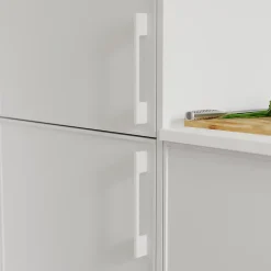 Poignée de meuble de cuisine GoodHome Cacao blanc L. 22 cm, 2 pièces