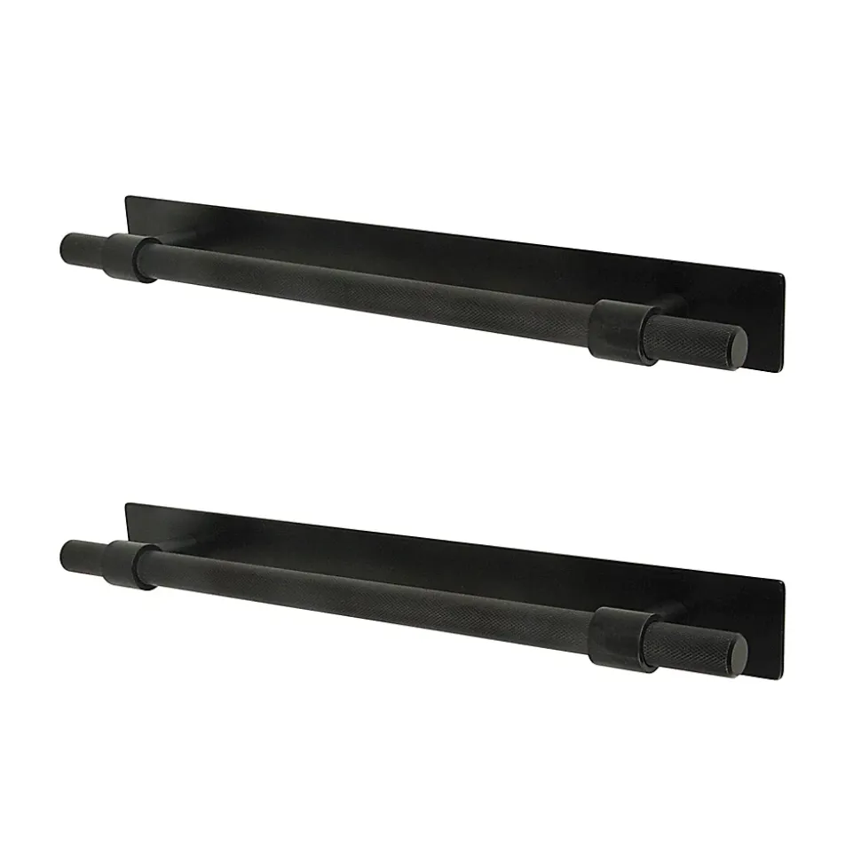 Poignée de meuble de cuisine GoodHome Dukkah noir L. 25,7 cm, 2 pièces