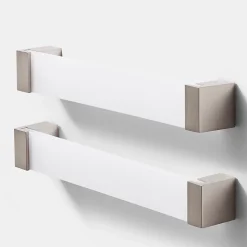 Poignée de meuble de cuisine GoodHome Mulco Blanc L. 20.7 cm, 2 pièces