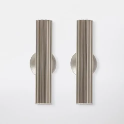 Poignée de meuble de cuisine GoodHome Sumac Argent L. 6 cm, 2 pièces