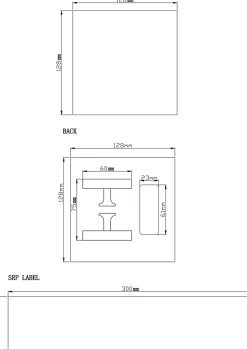 Poignée de meuble de cuisine GoodHome Sumac Argent L. 6 cm, 2 pièces