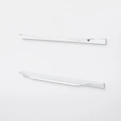 Poignée de meuble de cuisine GoodHome Andali Argent 29.7, 2 pièces