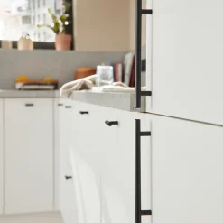 Poignée de meuble de cuisine GoodHome Annatto effet titane L. 22 cm, 2 pièces