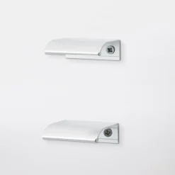 Poignée de meuble de cuisine GoodHome Andali Argent 4.7, 2 pièces