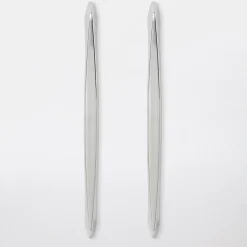 Poignée de meuble de cuisine GoodHome Cilantro Argent L. 21.8 cm, 2 pièces