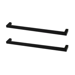 Poignée de meuble de cuisine GoodHome Golpar noir L. 23,3 cm, 2 pièces