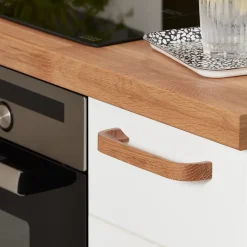 Poignée de meuble de cuisine GoodHome Ruta effet chêne L. 17,8 cm, 2 pièces