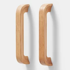 Poignée de meuble de cuisine GoodHome Ruta effet chêne L. 17,8 cm, 2 pièces