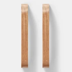 Poignée de meuble de cuisine GoodHome Ruta effet chêne L. 17,8 cm, 2 pièces